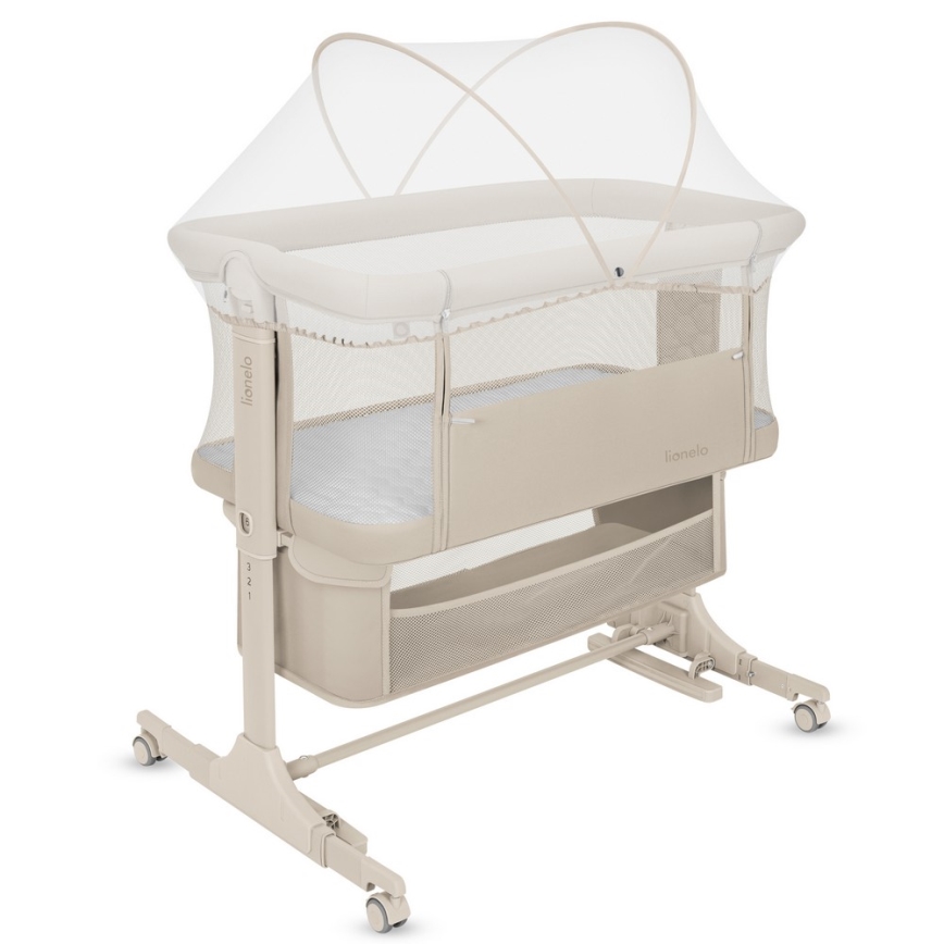 Lionelo - Lettino per bambini 3 in 1 JODIE Beige crema