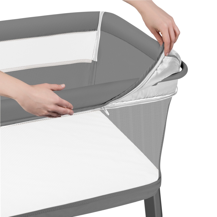 Lionelo - Lettino per bambini 5 in 1 THOMI PLUS Grigio Cemento