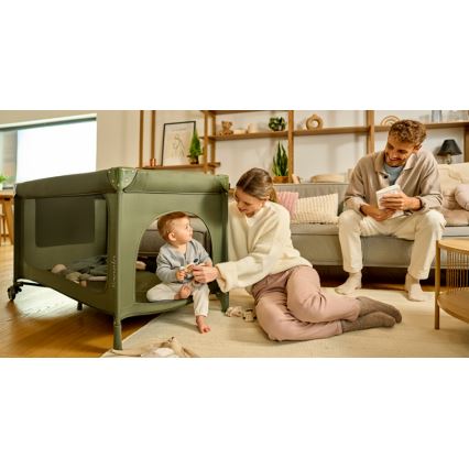 Lionelo - Letto da viaggio JASMIN EASY FOLD Verde Olive