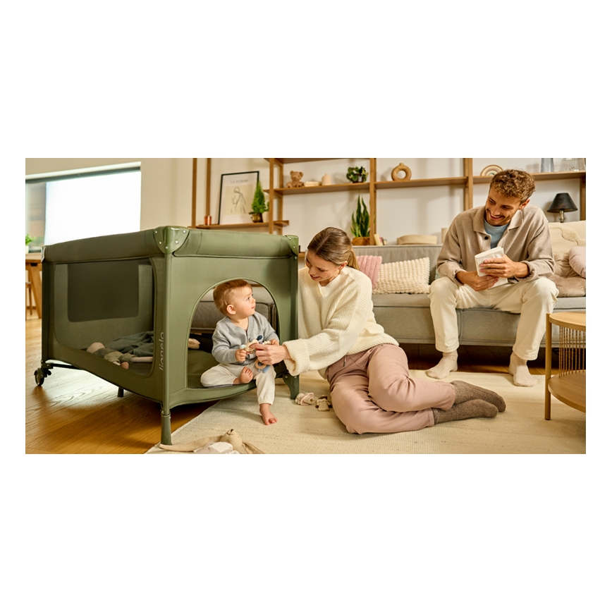 Lionelo - Letto da viaggio JASMIN EASY FOLD Verde Olive