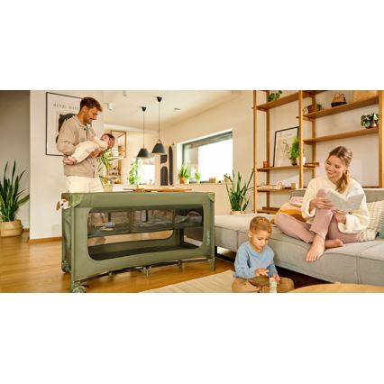 Lionelo - Letto da viaggio JASMIN EASY FOLD Verde Olive