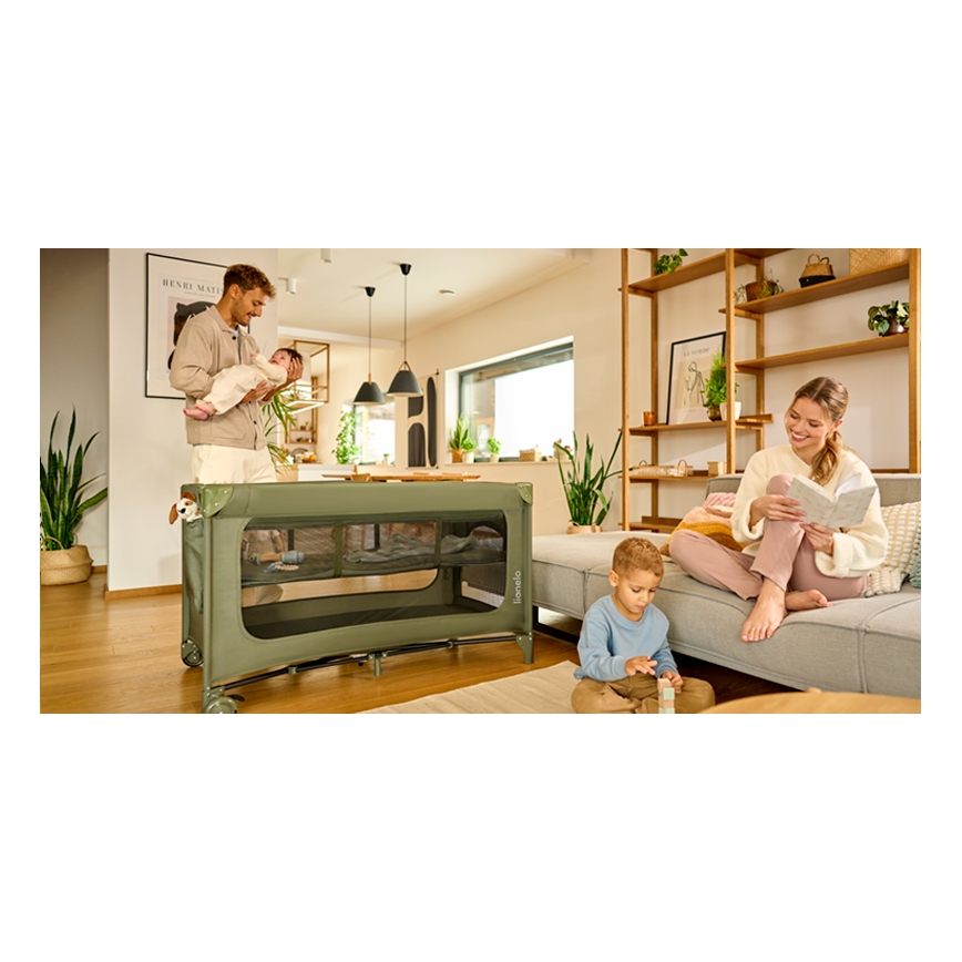 Lionelo - Letto da viaggio JASMIN EASY FOLD Verde Olive