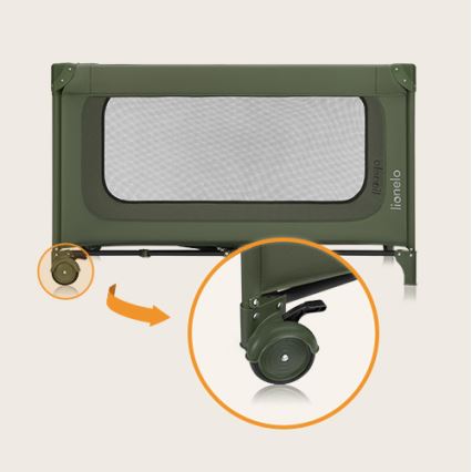 Lionelo - Letto da viaggio JASMIN EASY FOLD Verde Olive