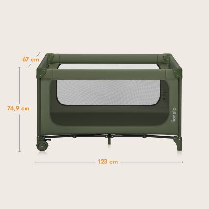 Lionelo - Letto da viaggio JASMIN EASY FOLD Verde Olive