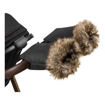 Lionelo - Manicotti per passeggino HANDMUFF Nero
