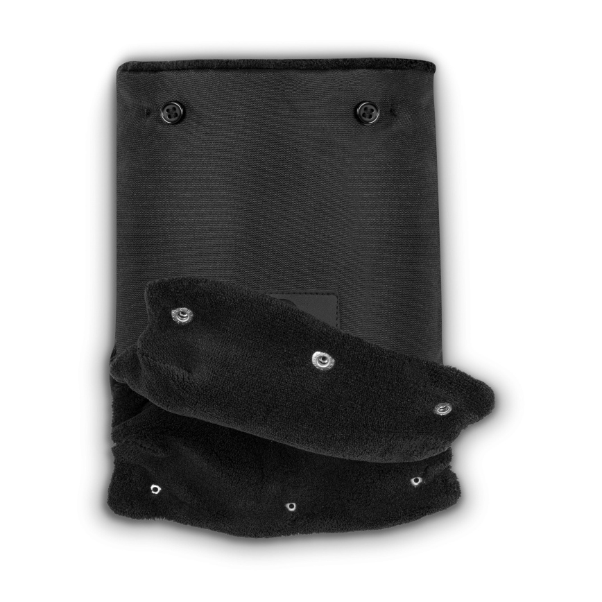 Lionelo - Manicotti per passeggino HANDMUFF Nero