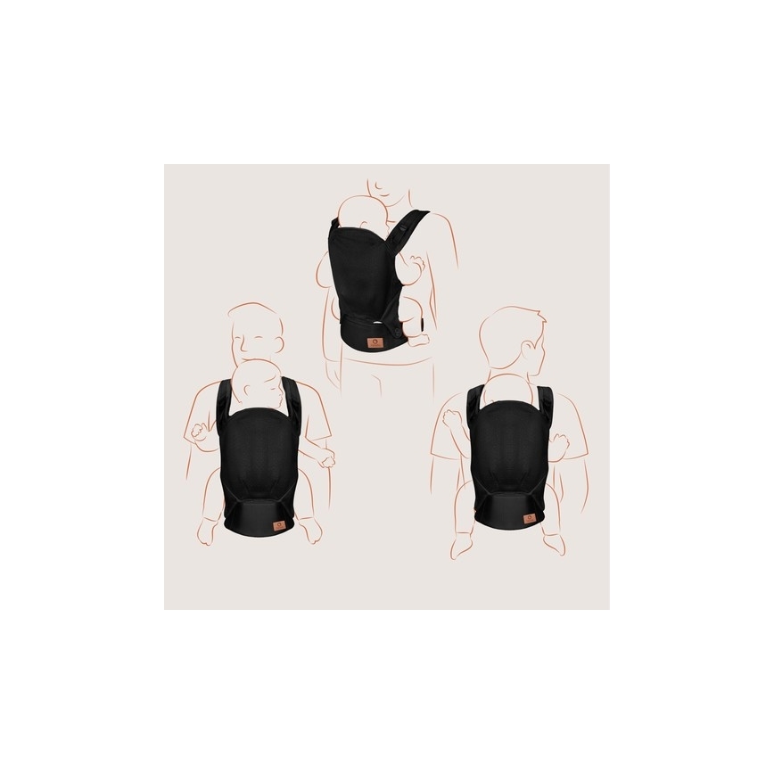 Lionelo - Marsupio porta-bebè MARGAREET Air Black