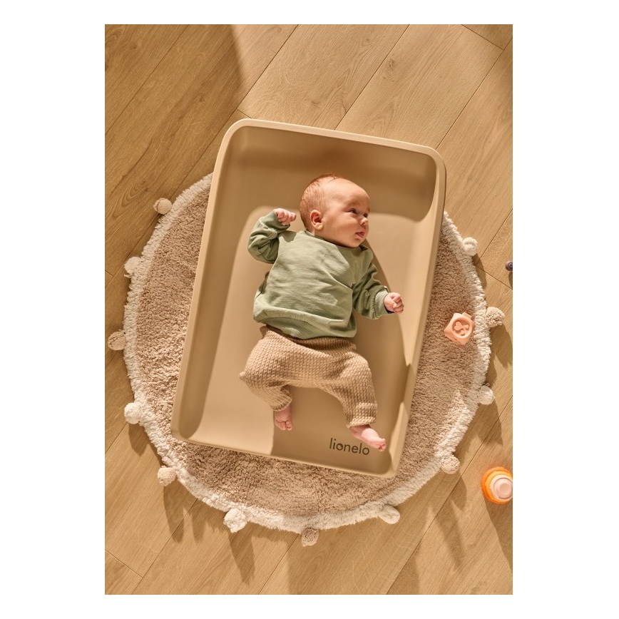 Lionelo - Materassino fasciatoio MEGS 49x70 cm Beige sabbia