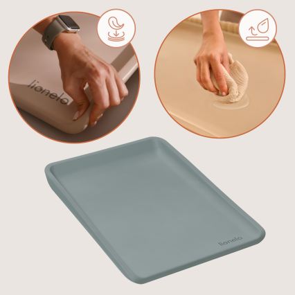 Lionelo - Materassino per il cambio pannolino MEGS 49x70 cm Grigio tortora