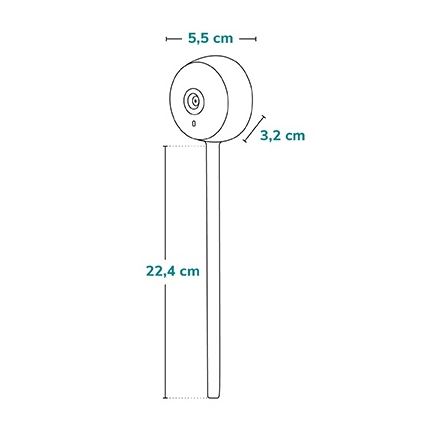 Lionelo - Monitor per bambini intelligente BABYLINE SMART Wi‑Fi Nero