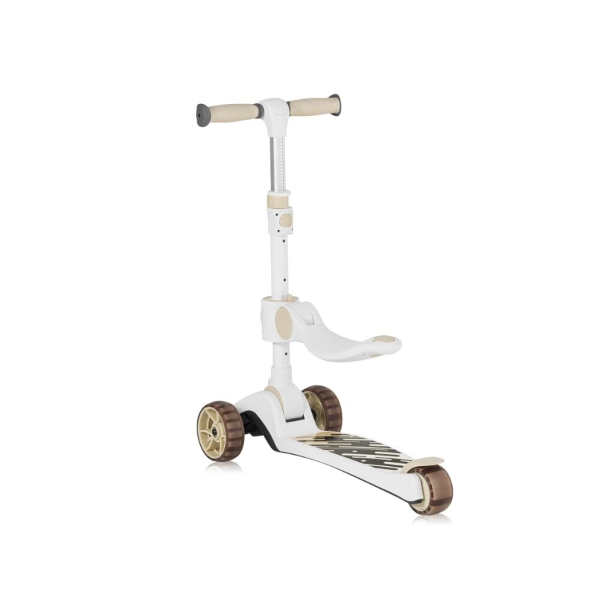 Lionelo - Monopattino per bambini 2 in 1 FRANKY bianco/beige