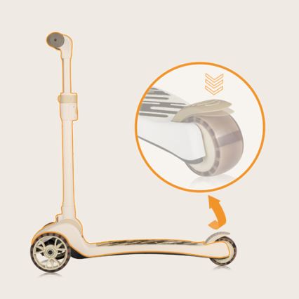 Lionelo - Monopattino per bambini 2 in 1 FRANKY bianco/beige