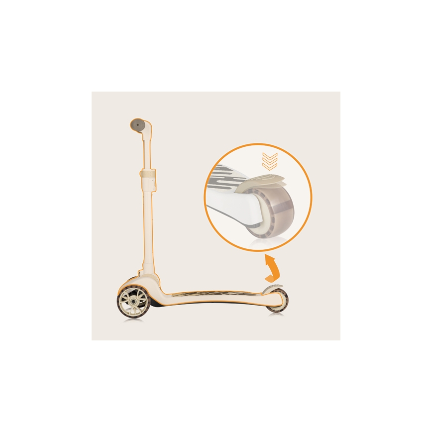 Lionelo - Monopattino per bambini 2 in 1 FRANKY bianco/beige