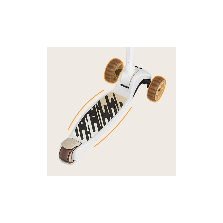 Lionelo - Monopattino per bambini 2 in 1 FRANKY bianco/beige