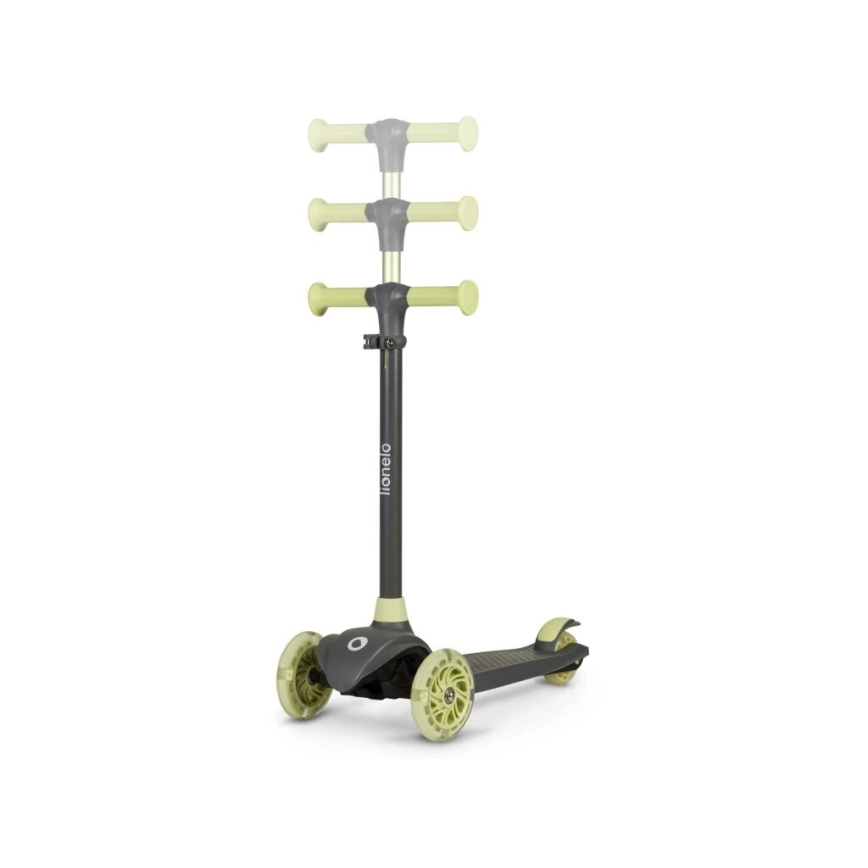 Lionelo - Monopattino per bambini JESSY 3xAA grigio/verde
