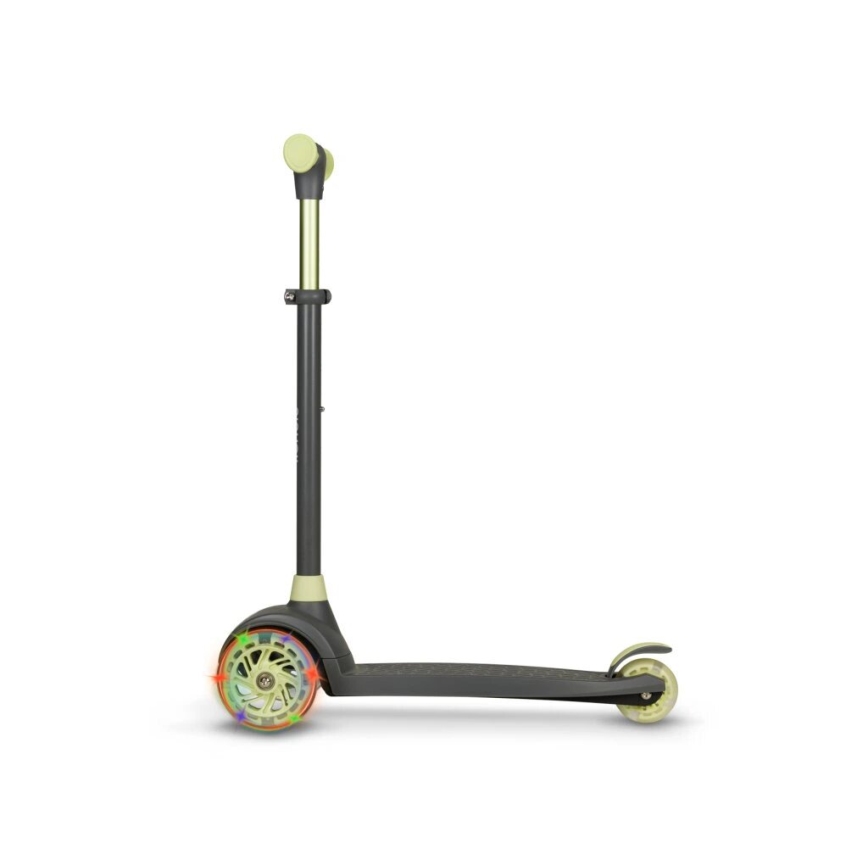 Lionelo - Monopattino per bambini JESSY 3xAA grigio/verde