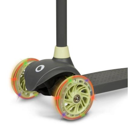 Lionelo - Monopattino per bambini JESSY 3xAA grigio/verde