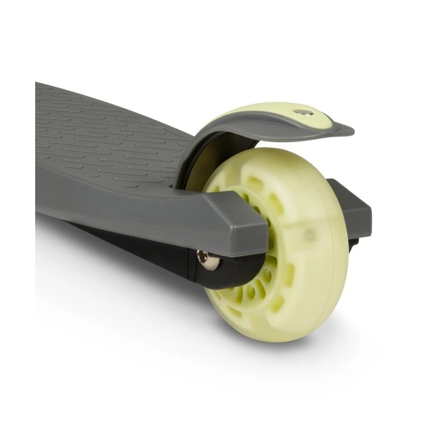 Lionelo - Monopattino per bambini JESSY 3xAA grigio/verde