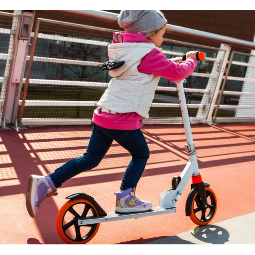 Lionelo - Monopattino per bambini LUCA bianco/arancio