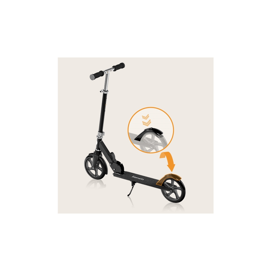 Lionelo - Monopattino per bambini LUCA nero