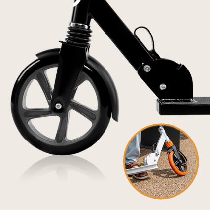 Lionelo - Monopattino per bambini LUCA nero