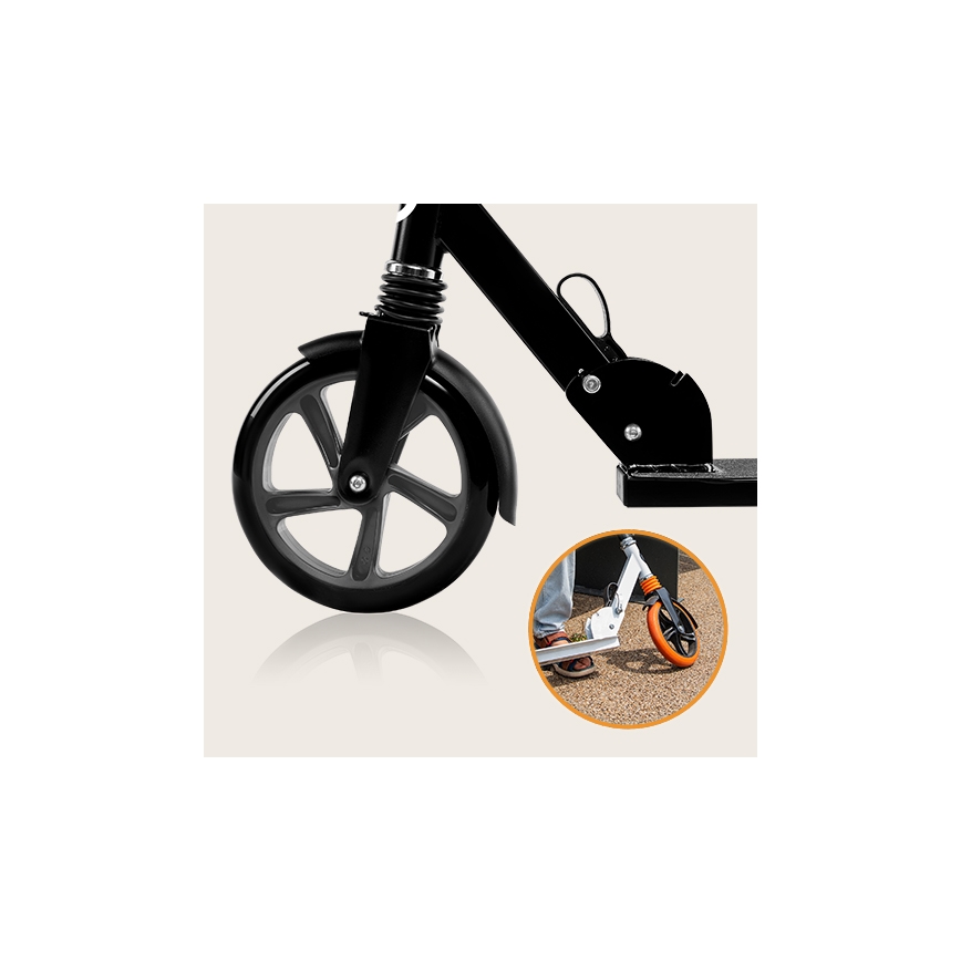Lionelo - Monopattino per bambini LUCA nero