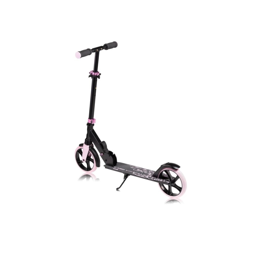 Lionelo - Monopattino per bambini LUCA nero/rosa