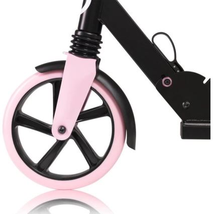 Lionelo - Monopattino per bambini LUCA nero/rosa