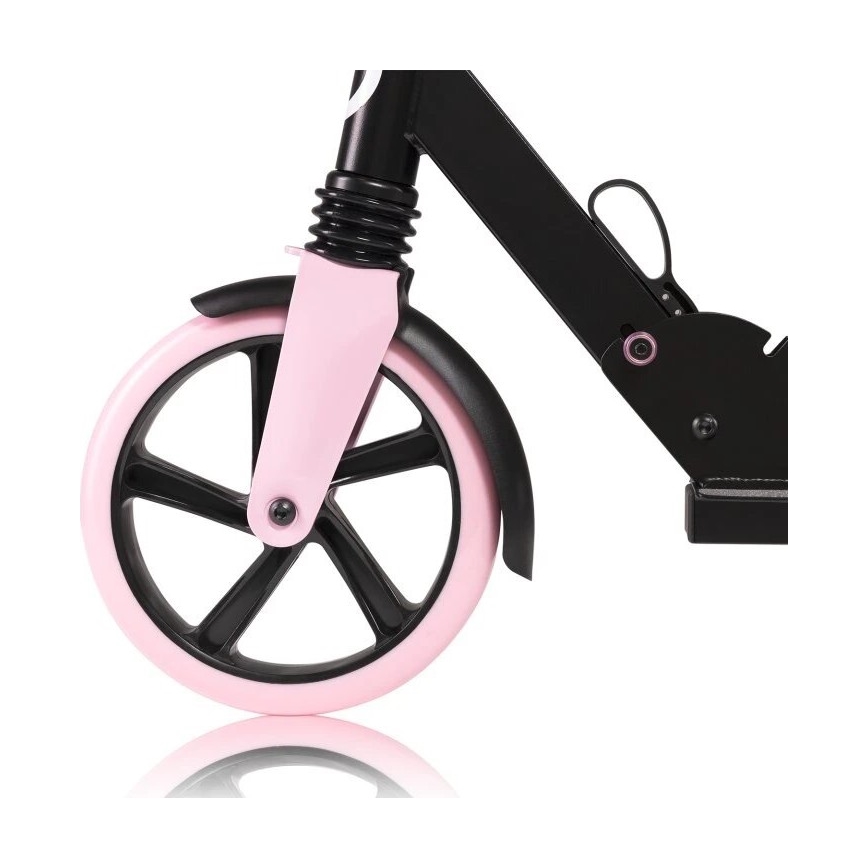 Lionelo - Monopattino per bambini LUCA nero/rosa