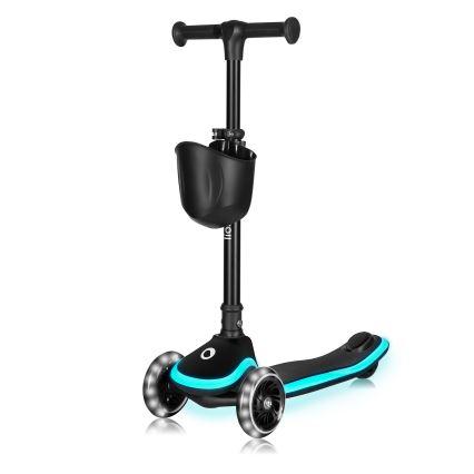 Lionelo - Monopattino per bambini MEY 3xAAA Nero Onice