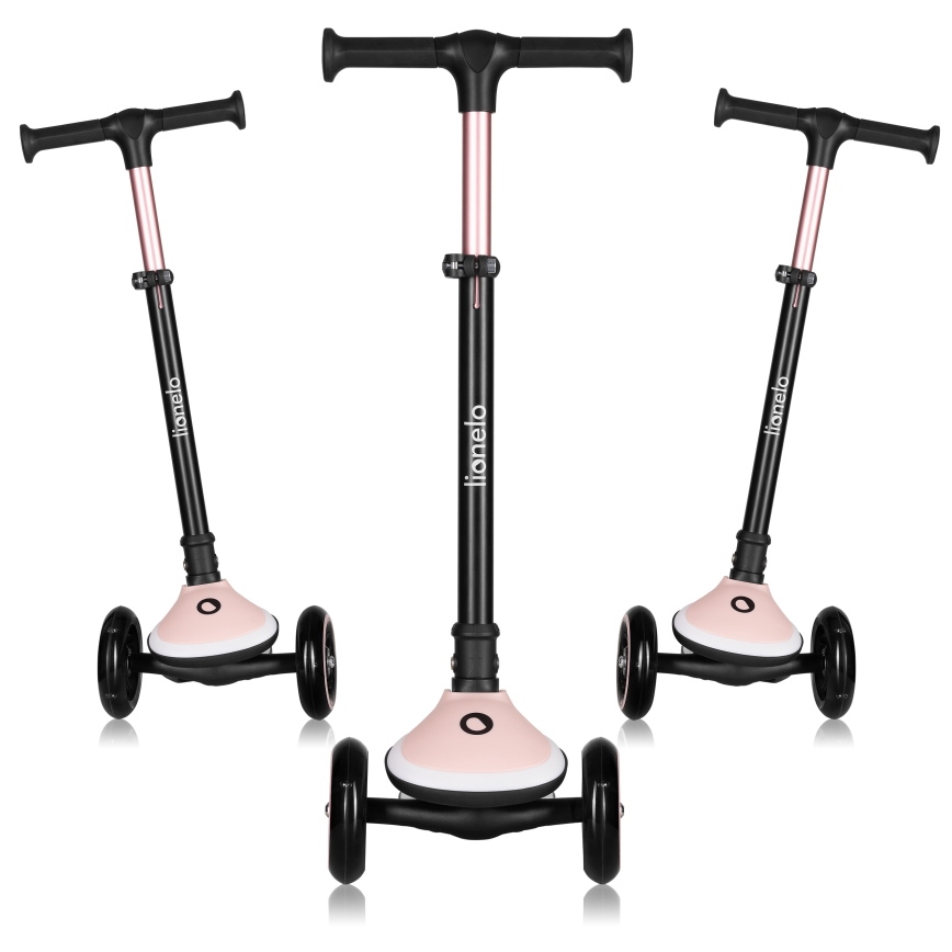Lionelo - Monopattino per bambini MEY 3xAAA Pink Rose