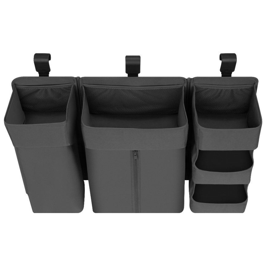 Lionelo - Organizer 3 in 1 per lettino SIDEPOCKET Grigio