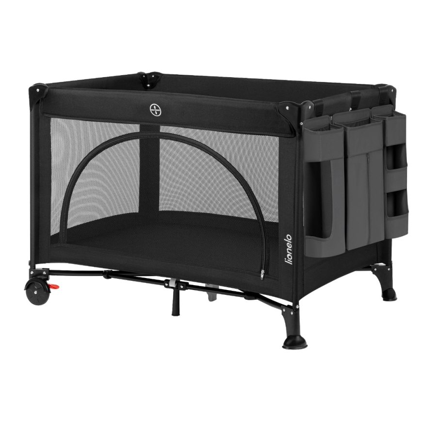 Lionelo - Organizer 3 in 1 per lettino SIDEPOCKET Grigio