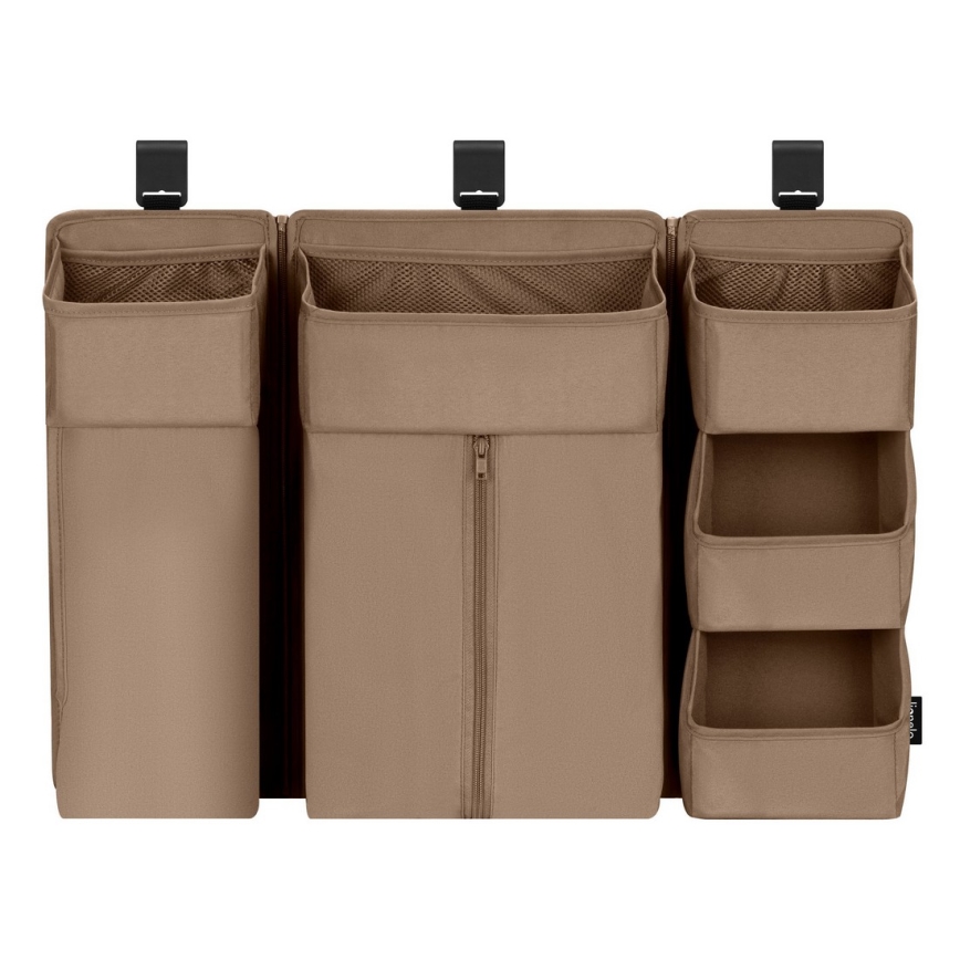 Lionelo - Organizer per lettino 3 in 1 SIDEPOCKET Beige