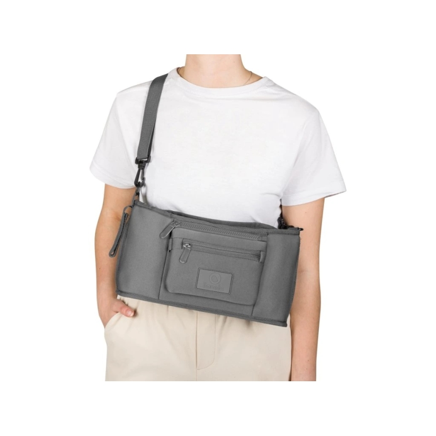 Lionelo - Organizer per passeggino LITTLE CUBE Grigio Pietra