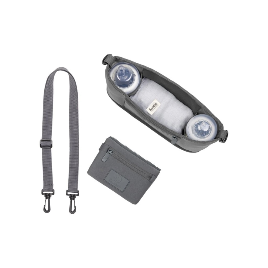Lionelo - Organizer per passeggino LITTLE CUBE Grigio Pietra