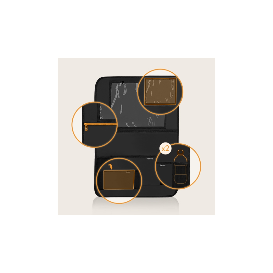 Lionelo - Organizzatore per auto SEAT ORGANIZER Nero