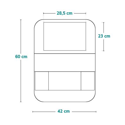 Lionelo - Organizzatore per auto SEAT ORGANIZER Nero