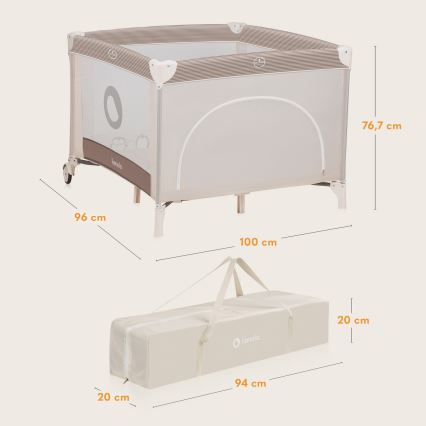 Lionelo - Pannello da Gioco BONNIE Beige Sand