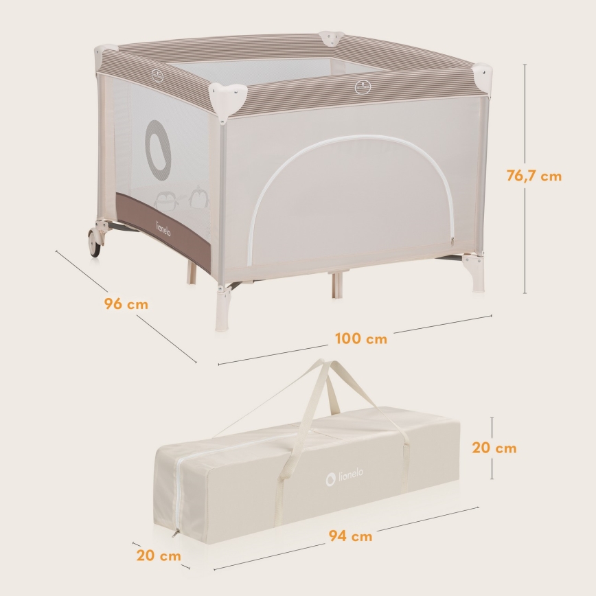 Lionelo - Pannello da Gioco BONNIE Beige Sand
