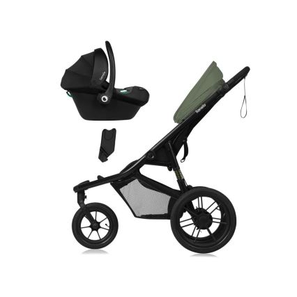 Lionelo - Passeggino AZURA nero/verde