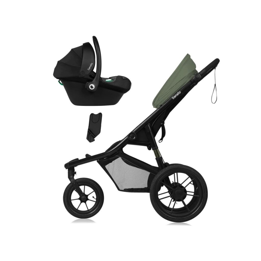Lionelo - Passeggino AZURA nero/verde