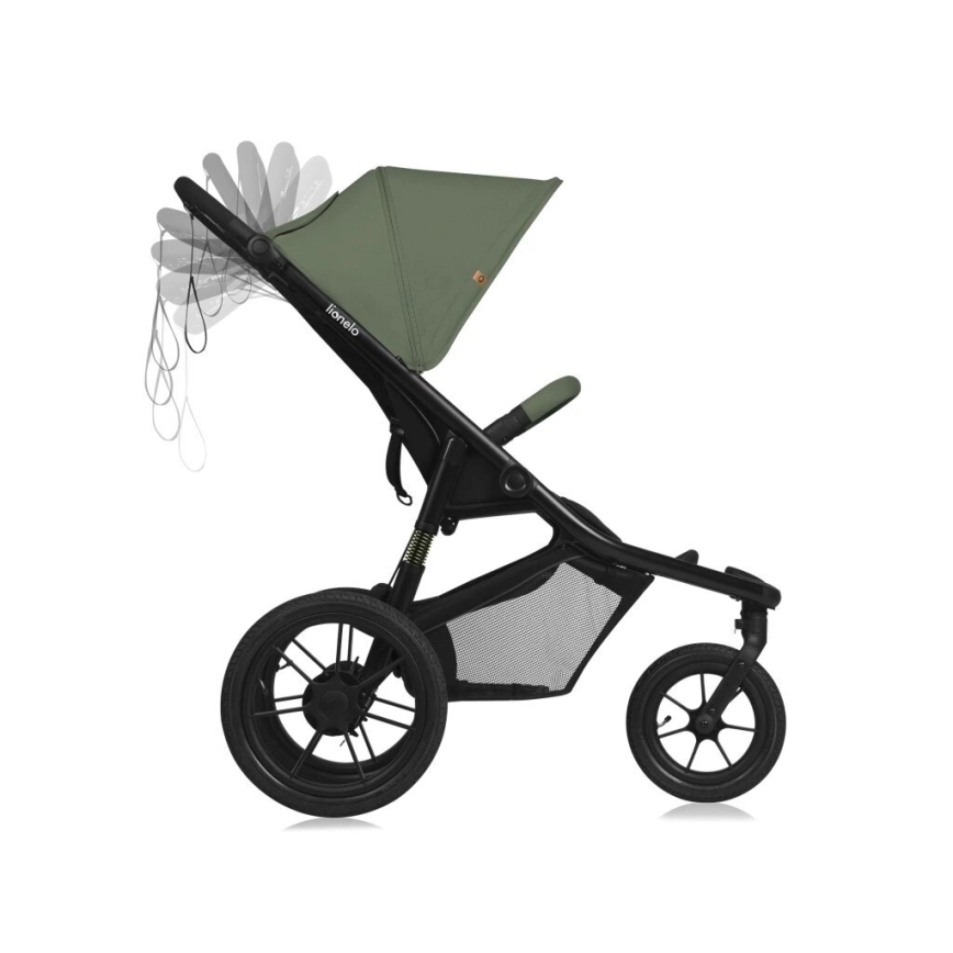 Lionelo - Passeggino AZURA nero/verde