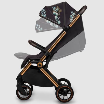 Lionelo - Passeggino CLOE nero/blu/oro