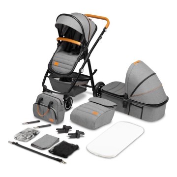 Lionelo - Passeggino combinato 2 in 1 AMBER Grey Stone