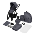 Lionelo - Passeggino combinato 2 in 1 AMBER PLUS Grigio Grafite