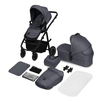 Lionelo - Passeggino combinato 2 in 1 AMBER PLUS Grigio Grafite