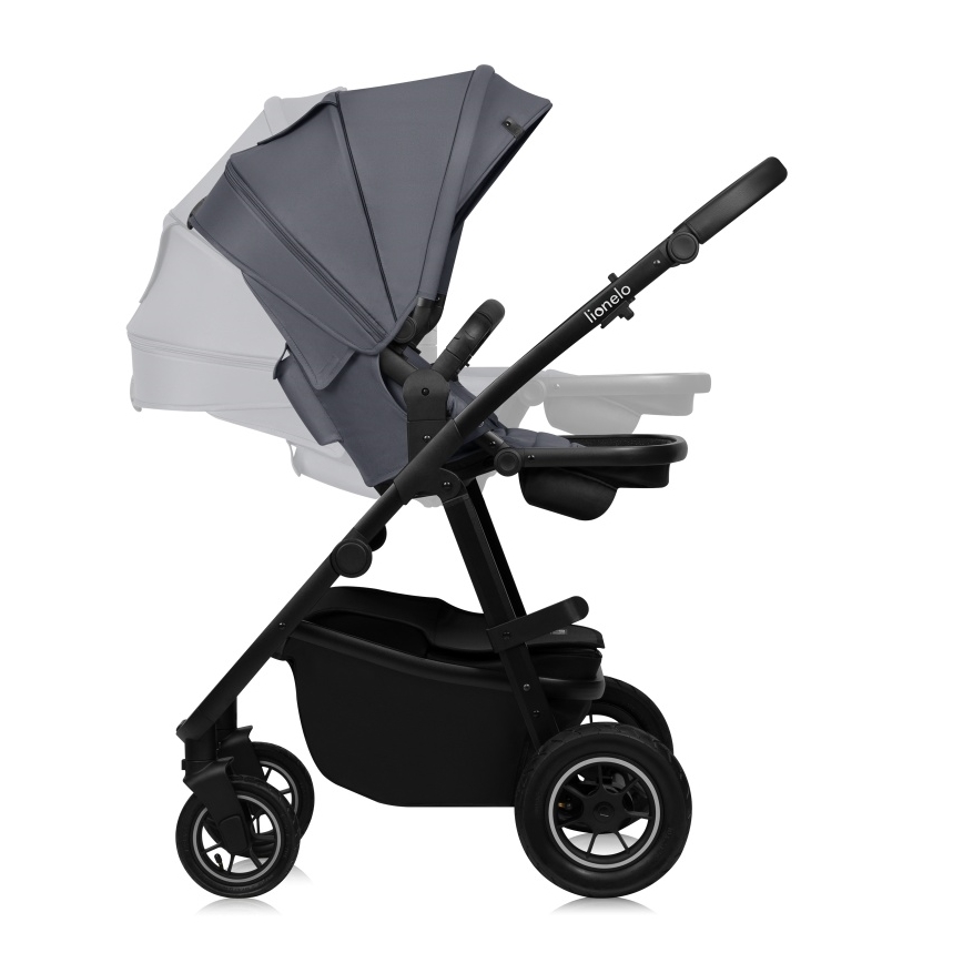 Lionelo - Passeggino combinato 2 in 1 AMBER PLUS Grigio Grafite