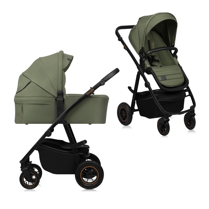 Lionelo - Passeggino combinato 2 in 1 AMBER PLUS Verde Foresta