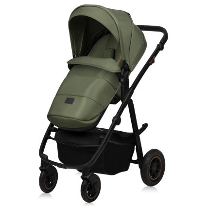 Lionelo - Passeggino combinato 2 in 1 AMBER PLUS Verde Foresta